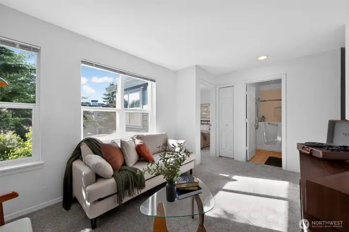 Another view of the bonus room's flexible layout