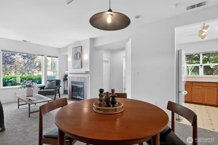 Open dining area with easy access to living spaces