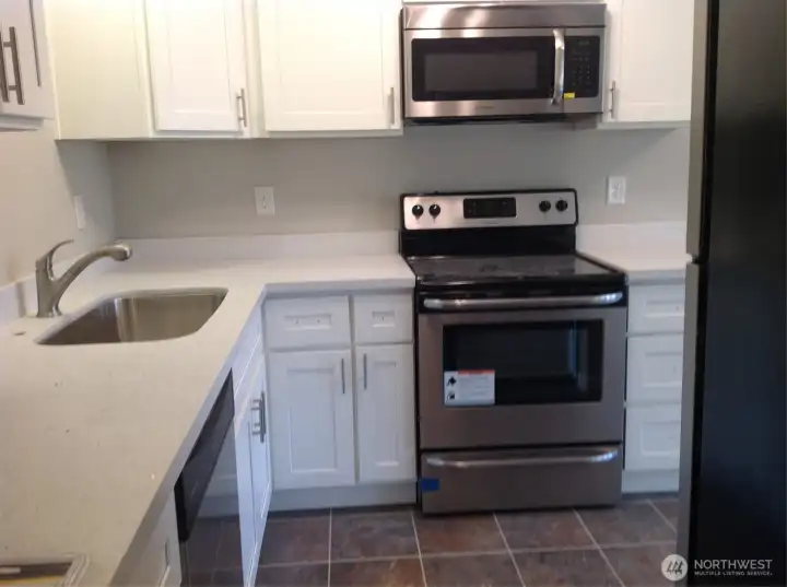 Kitchen with stainless