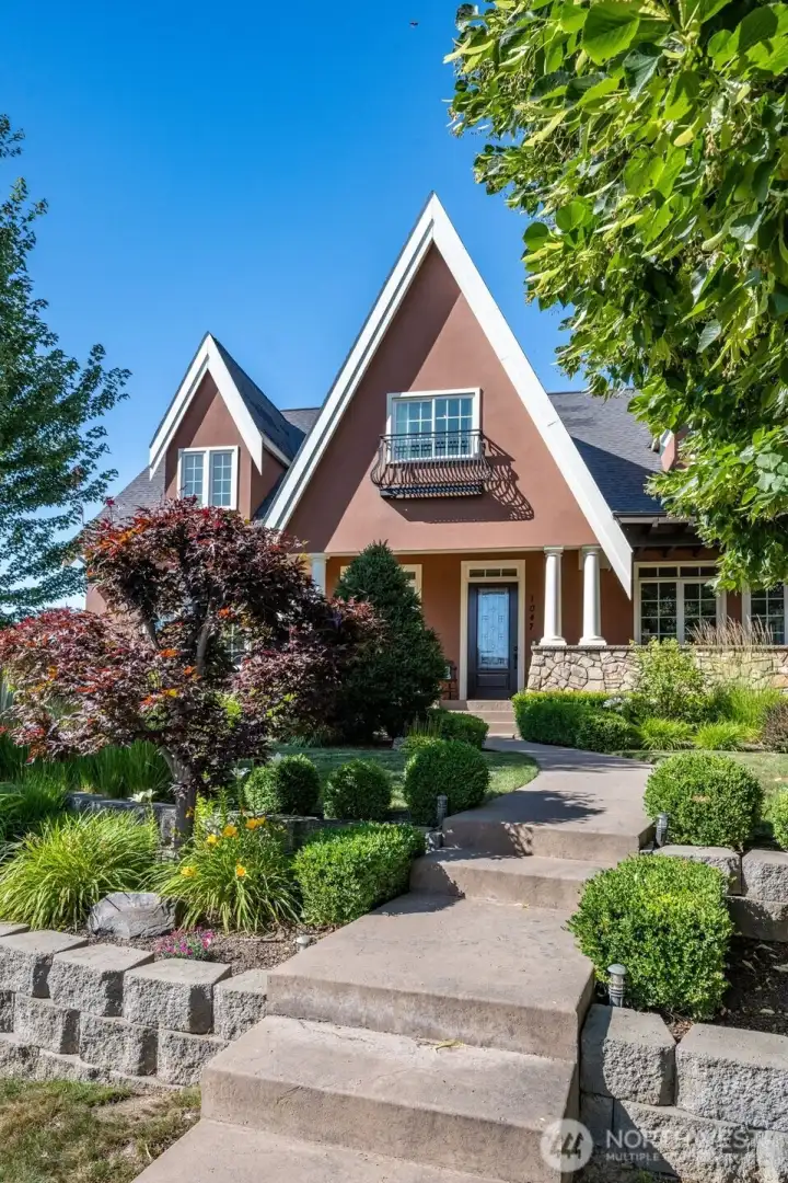 Curb appeal for a grand welcome