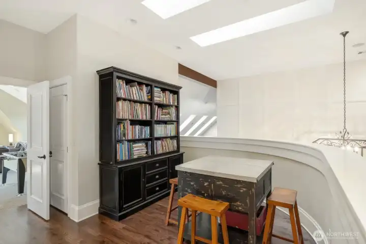 2nd floor task area on mezzanine