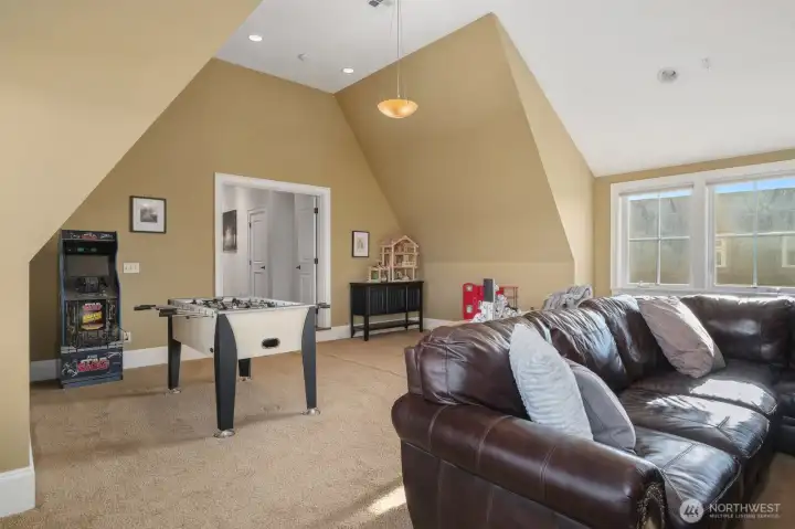 2nd floor media & entertaining space
