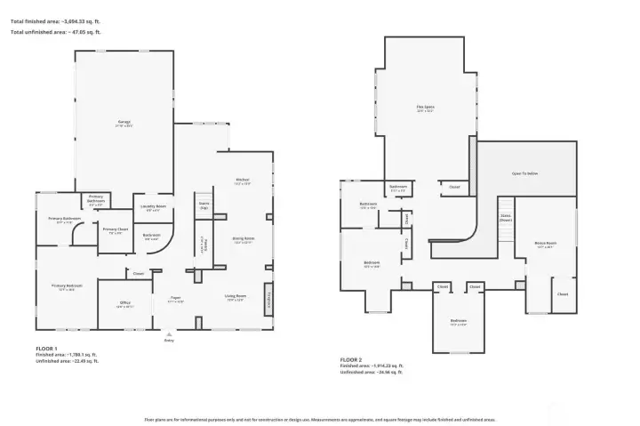 Floor Plan - Main & 2nd Floor