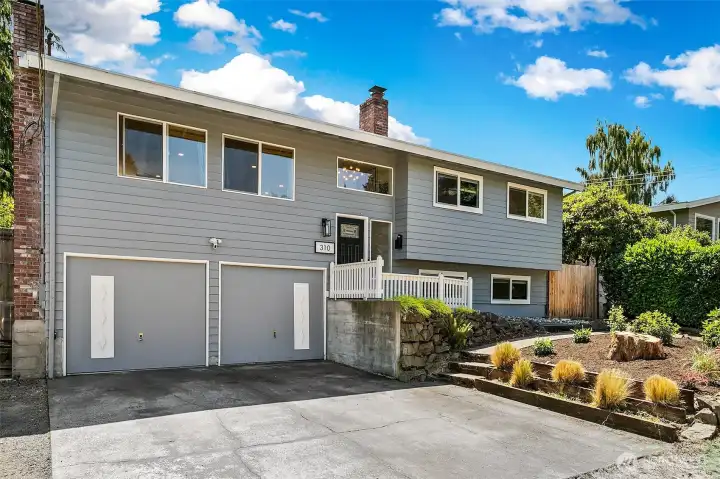 Ample parking with double driveways