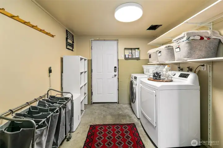 lower level utility room