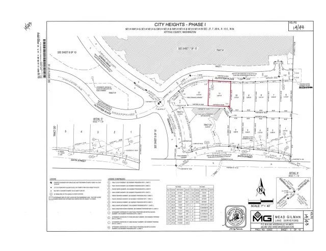 Red lot boundaries are estimations only.