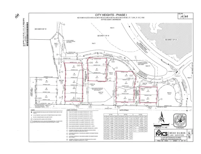 Red lot boundaries are estimations only.