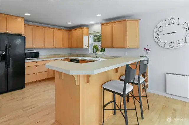 Kitchen with informal eating area