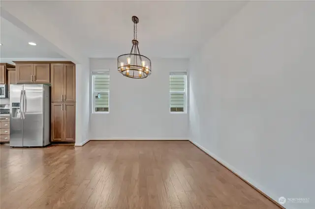 Unstaged dining room