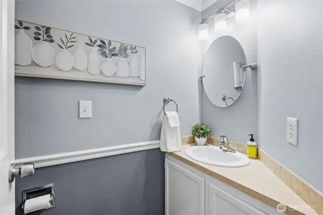 Powder room on the  main floor