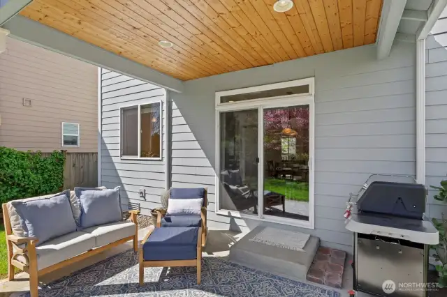 Covered back patio