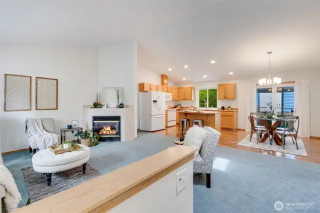 A spacious greatroom gives plenty of room to entertain.