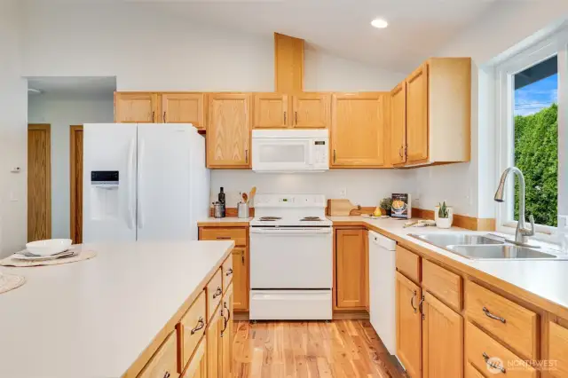This home comes complete with a brand new refrigerator.