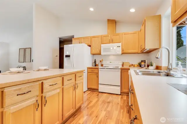 Lots of storage in this kitchen.