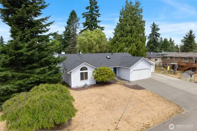 Overhead view of property