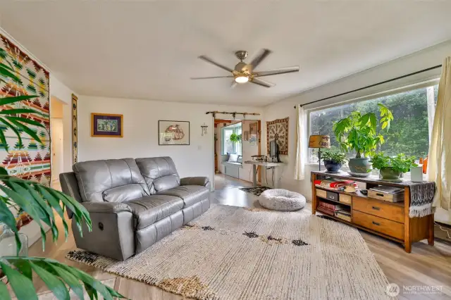 Natural light flowing in