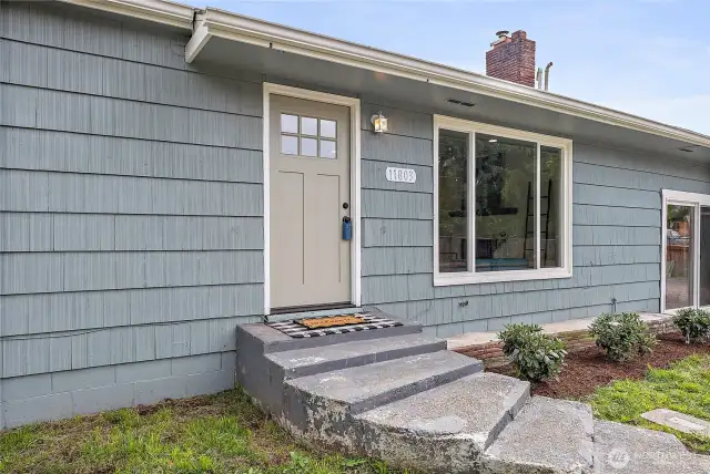 Front of home entrance
