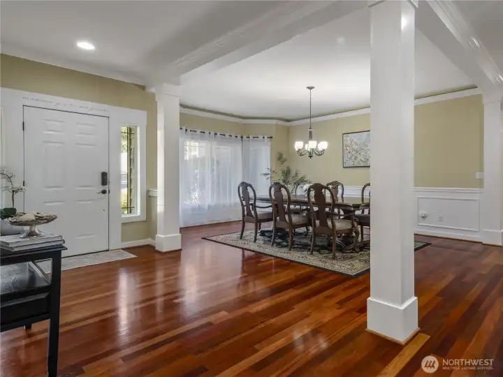This dining room could seat the largest of dinner parties!