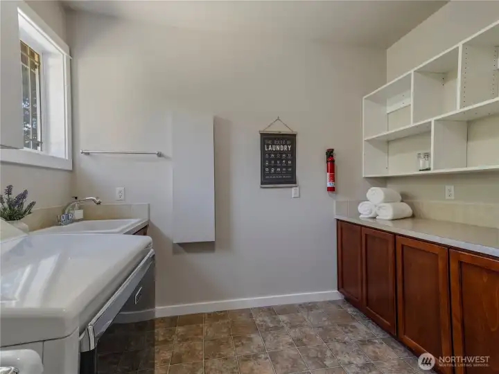 Folding counter and more storage space.