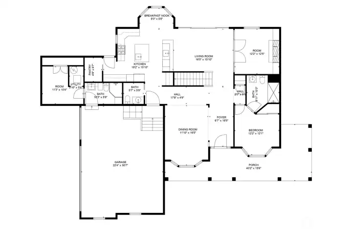 Main Level Floor Plan