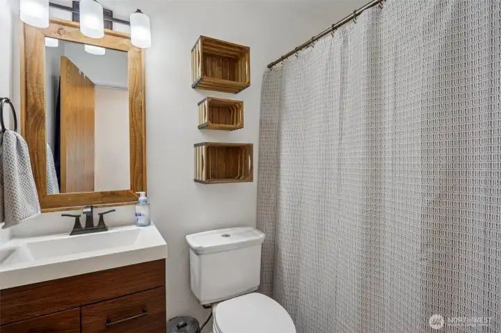 Main bath has been nicely updated