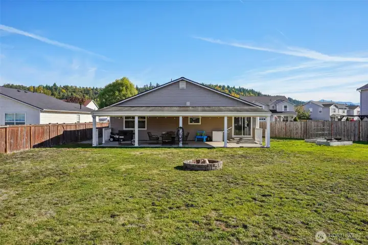 Enjoy sitting outside around your firepit