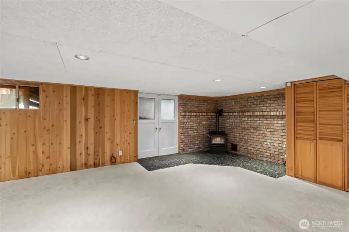 View of portion of the downstairs not staged.