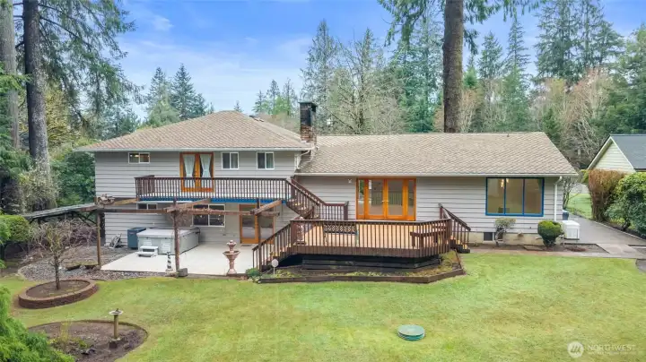 View looking back at the home for the back of the home