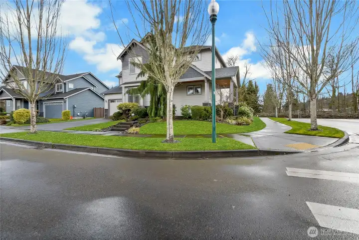 Private corner lot with no HOA!