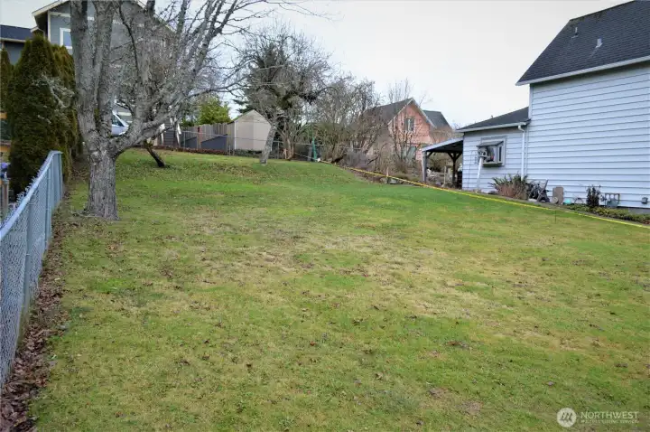Shot looking SE from inside the existing fence