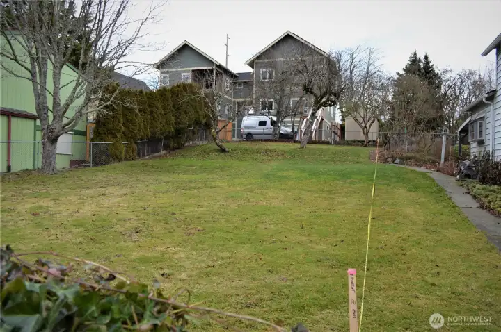 Looking NE from inside the fence.
