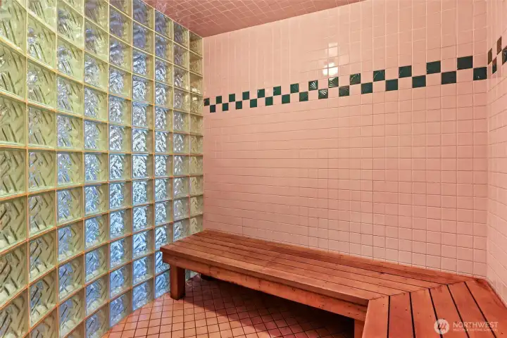 Community sauna.