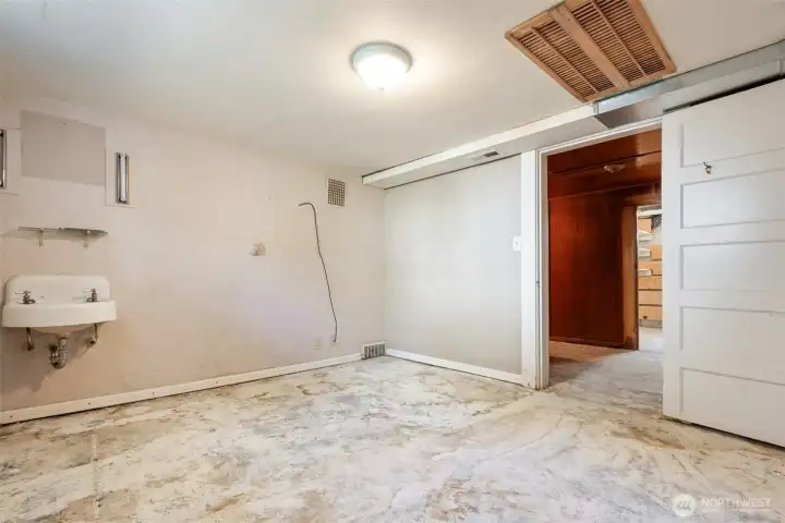 Basement  Room with Sink