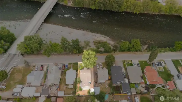 Wenatchee River Across Street from Home