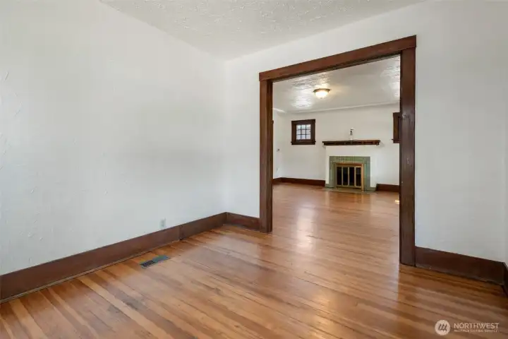 View from Office/Dining Flex Room into Living Room