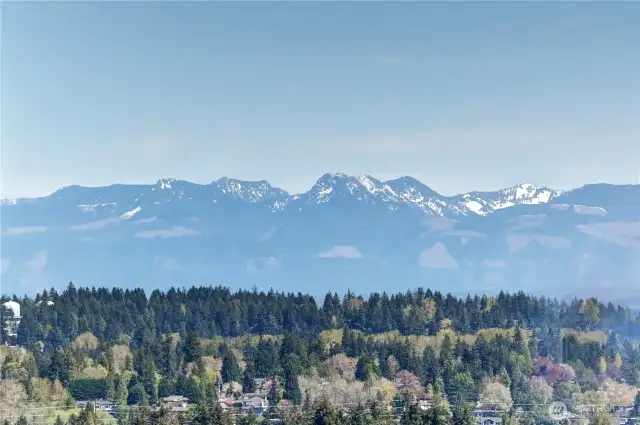 Gaze at the mountain ranges on the balcony.