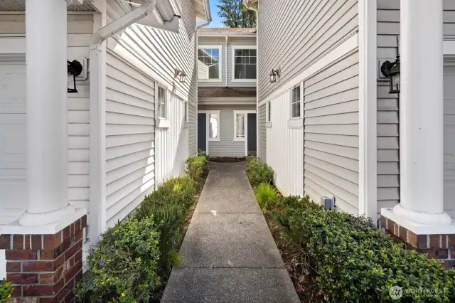 Welcoming pathway to your dream home!