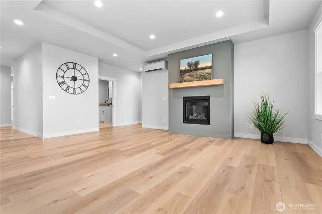 Gas fireplace for those cold winter nights.