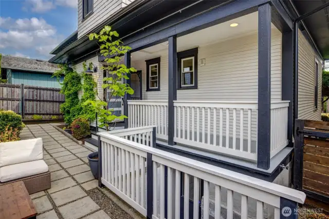 Plenty of room to BBQ and entertain, while the covered back porch makes grilling possible all year long.