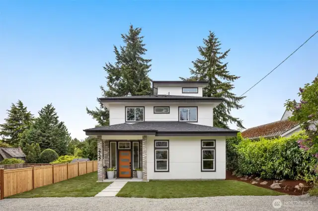 Newly completed home in West Seattle awaits new owners.