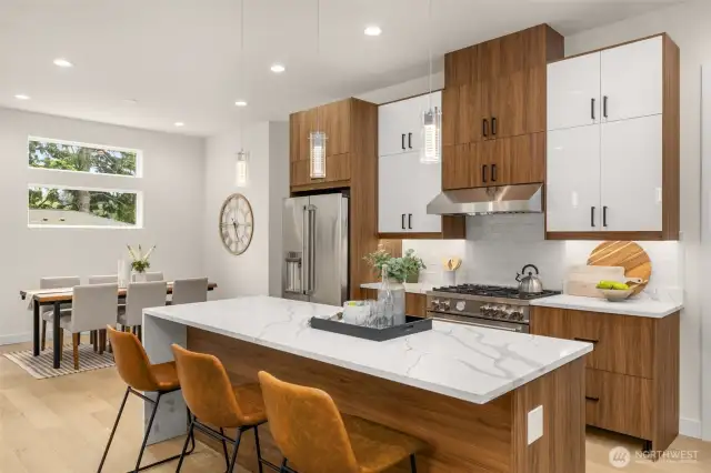 large island for workspace or entertaining