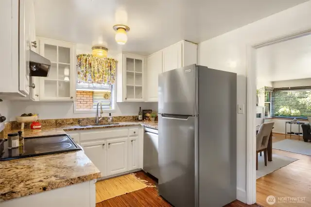 Kitchen w/ New Refrigerator