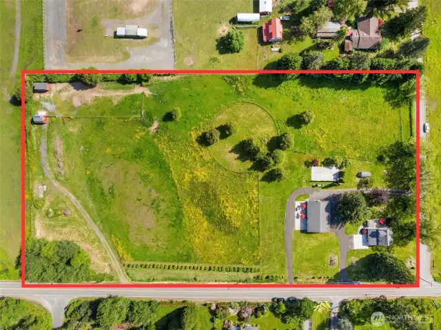 Fenced and cross fenced with multiple driveways for easy access
