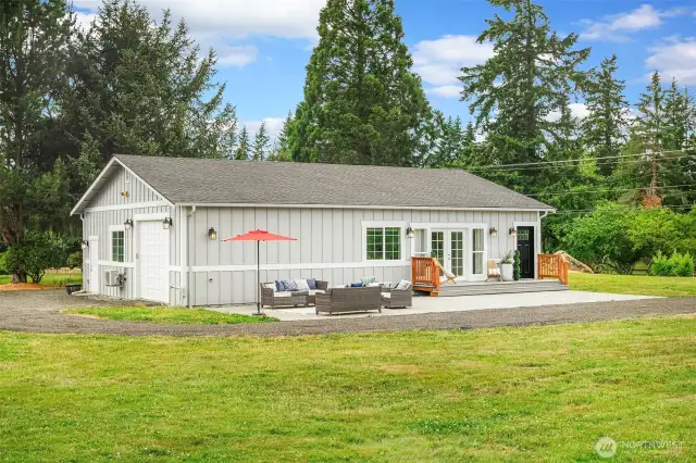 Permitted detached ADU with garage.
