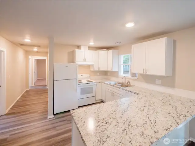 kitchen 3 bedroom unit