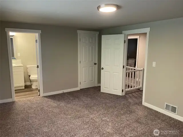 primary in 4 bedroom...full bath to the left