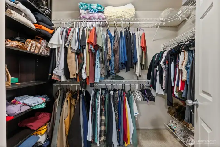 Nice big walk-in closet in Primary!