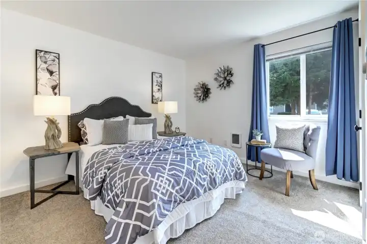Spacious bedroom