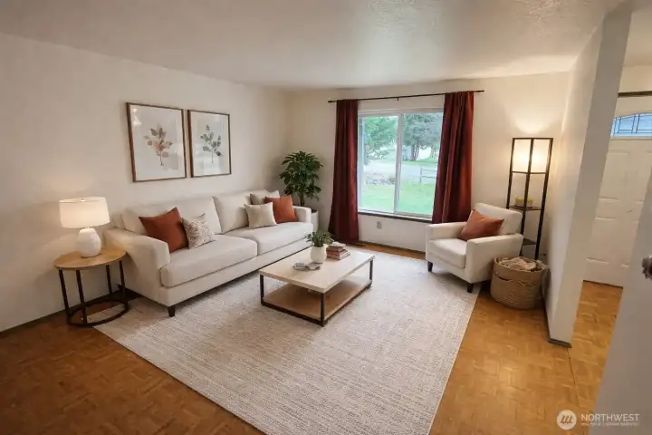 Living Room Virtually Staged