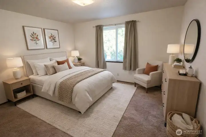 Bedroom Virtually Staged